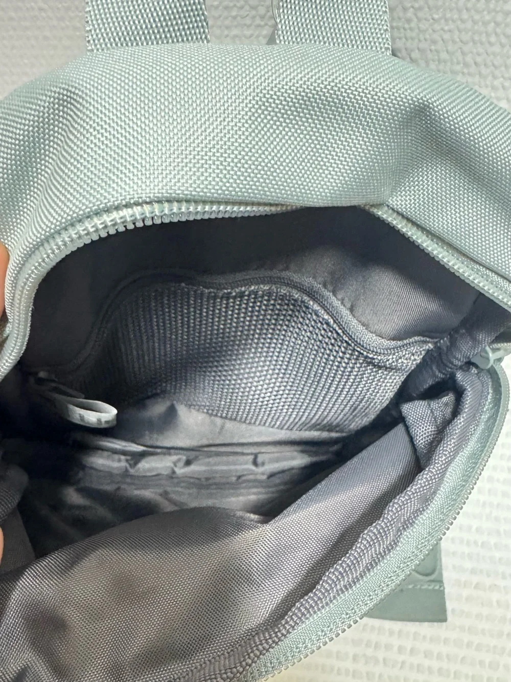 adidas Men's Mint Green Mini Backpack with Sling Pouch